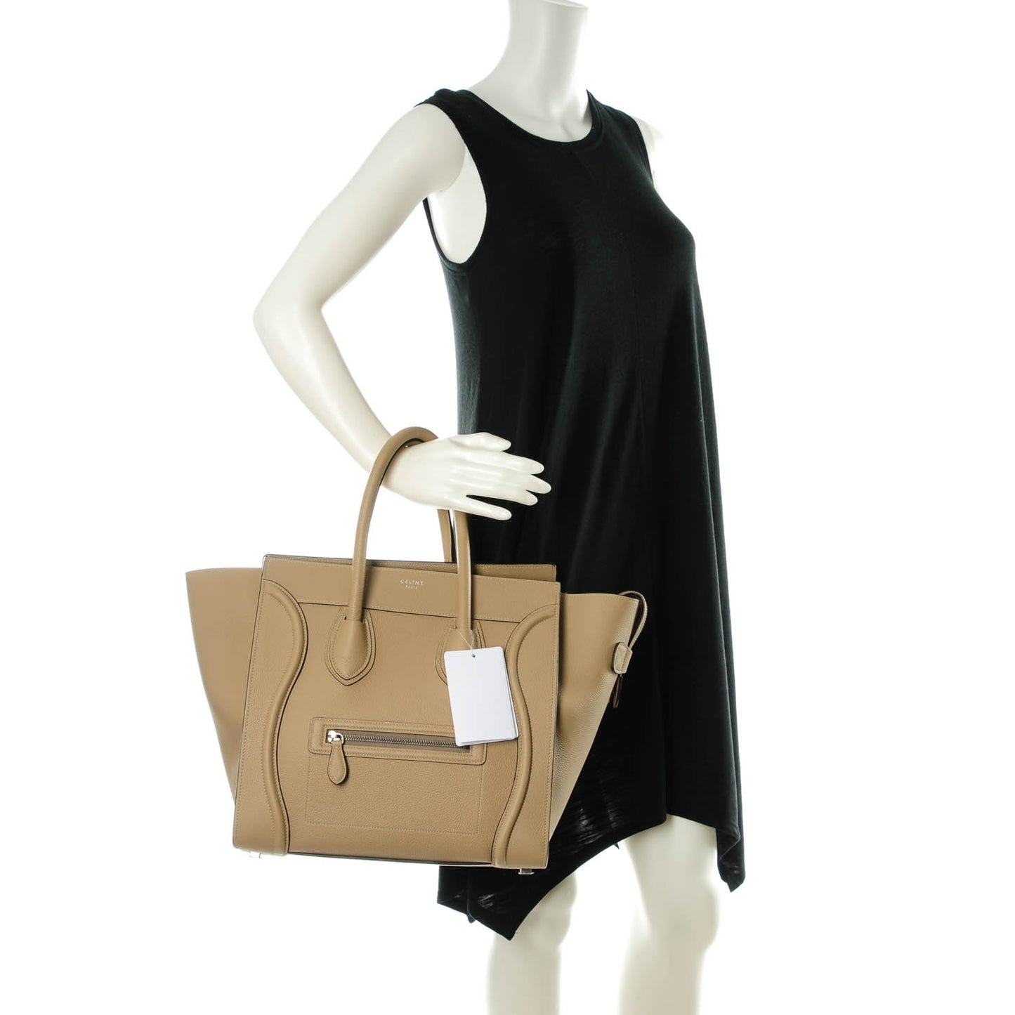 Drummed Calfskin Mini Luggage Dune