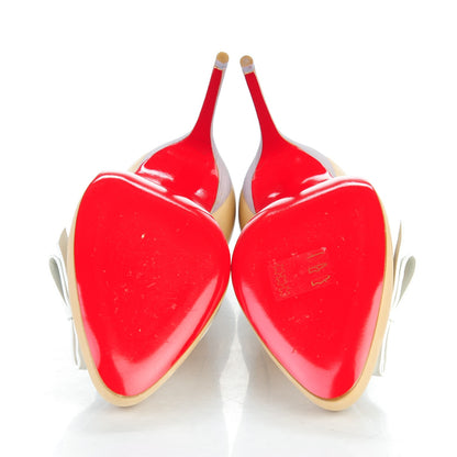 Christian Louboutin Calfskin Beauty 100 Pumps 39 Beige Lilac 5 of 9