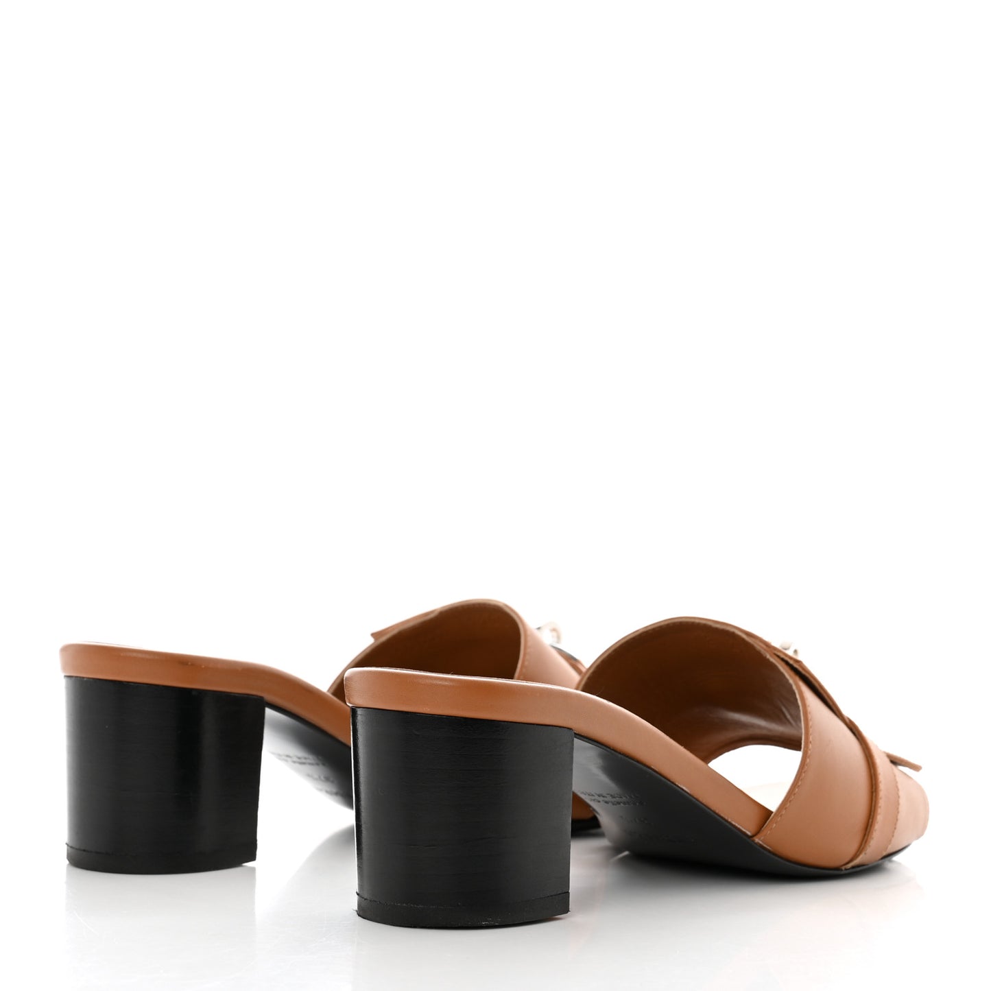 Calfskin Gigi 50 Sandals 37.5 Naturel