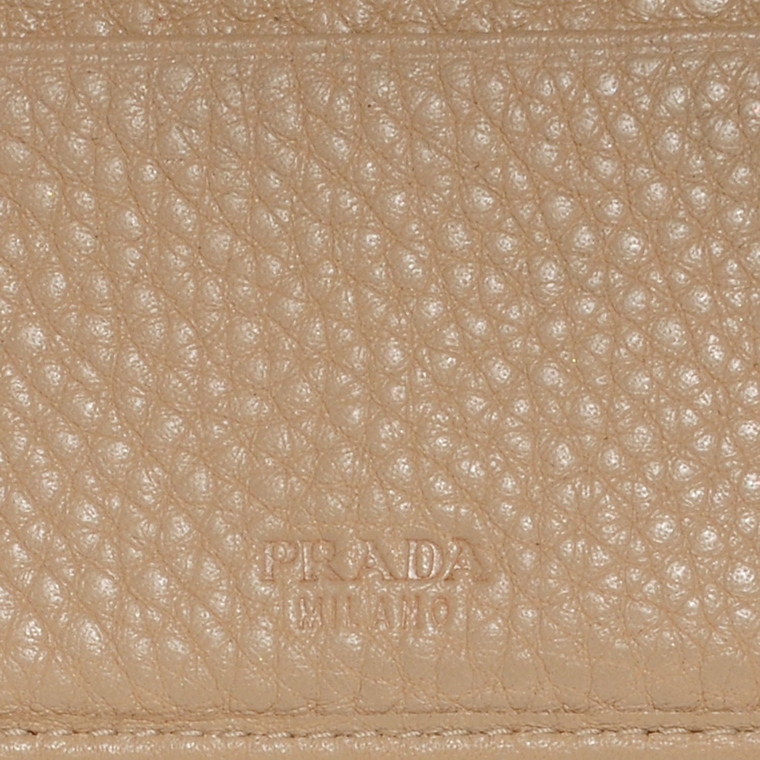 Prada Vitello Daino Compact Wallet Sabbia 8 of 10