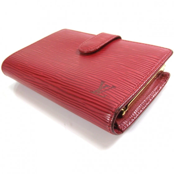Louis Vuitton Epi French Purse Wallet Red 5 of 9