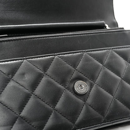 Chanel Lambskin Quilted Crystal Star Wallet On Chain Black 10 of 12