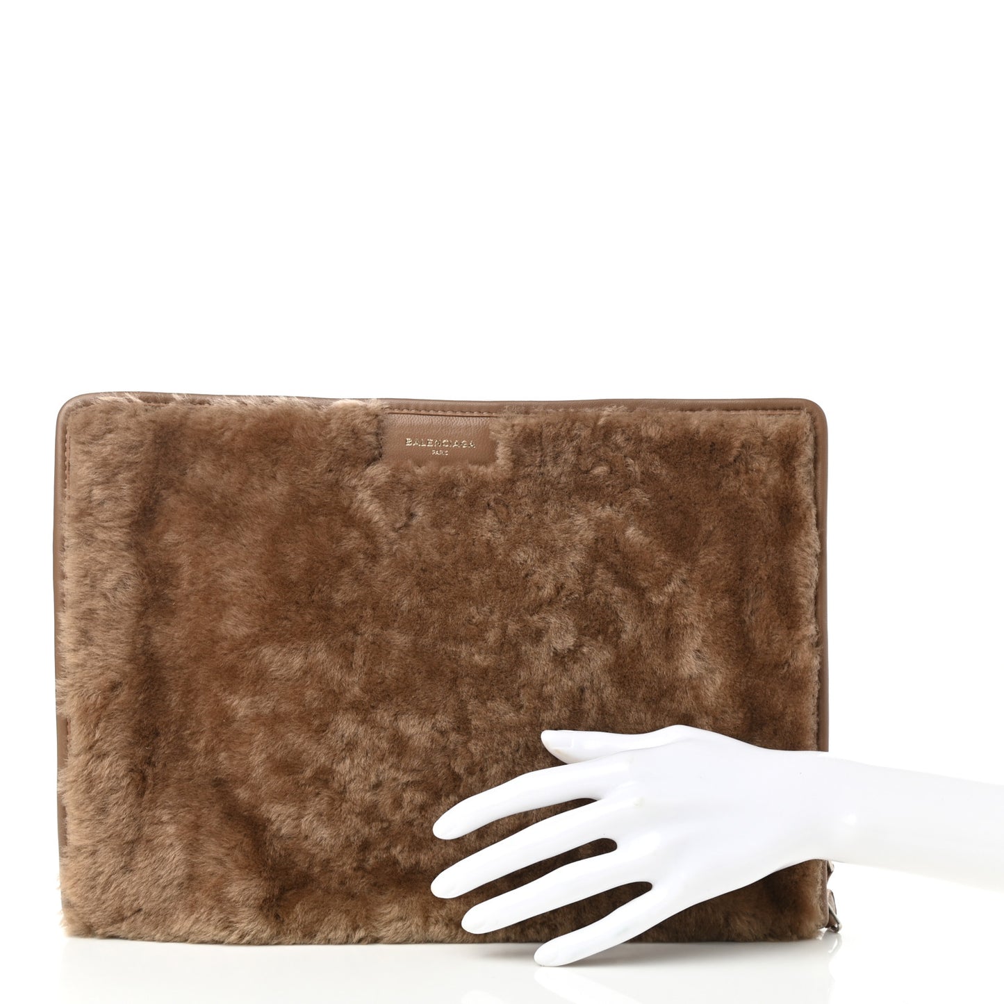 Shearling Bazar Pouch Beige