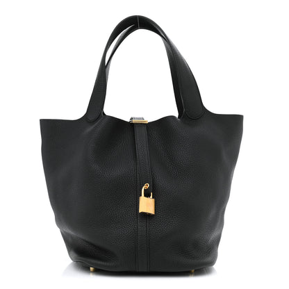 Hermes Taurillon Clemence Picotin Lock 26 GM Black 1 of 11