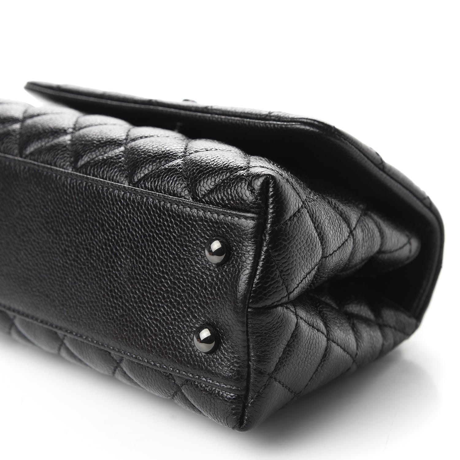 Chanel Caviar Quilted Mini Coco Handle Flap So Black 6 of 9