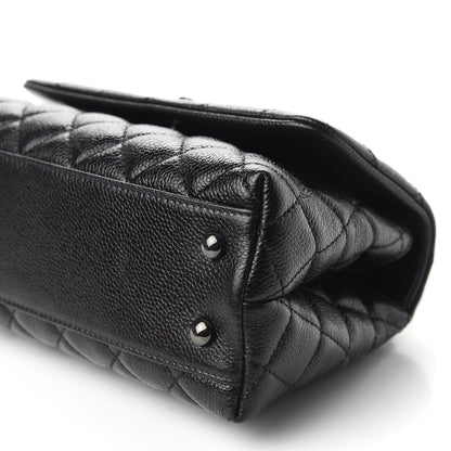 Chanel Caviar Quilted Mini Coco Handle Flap So Black 6 of 9