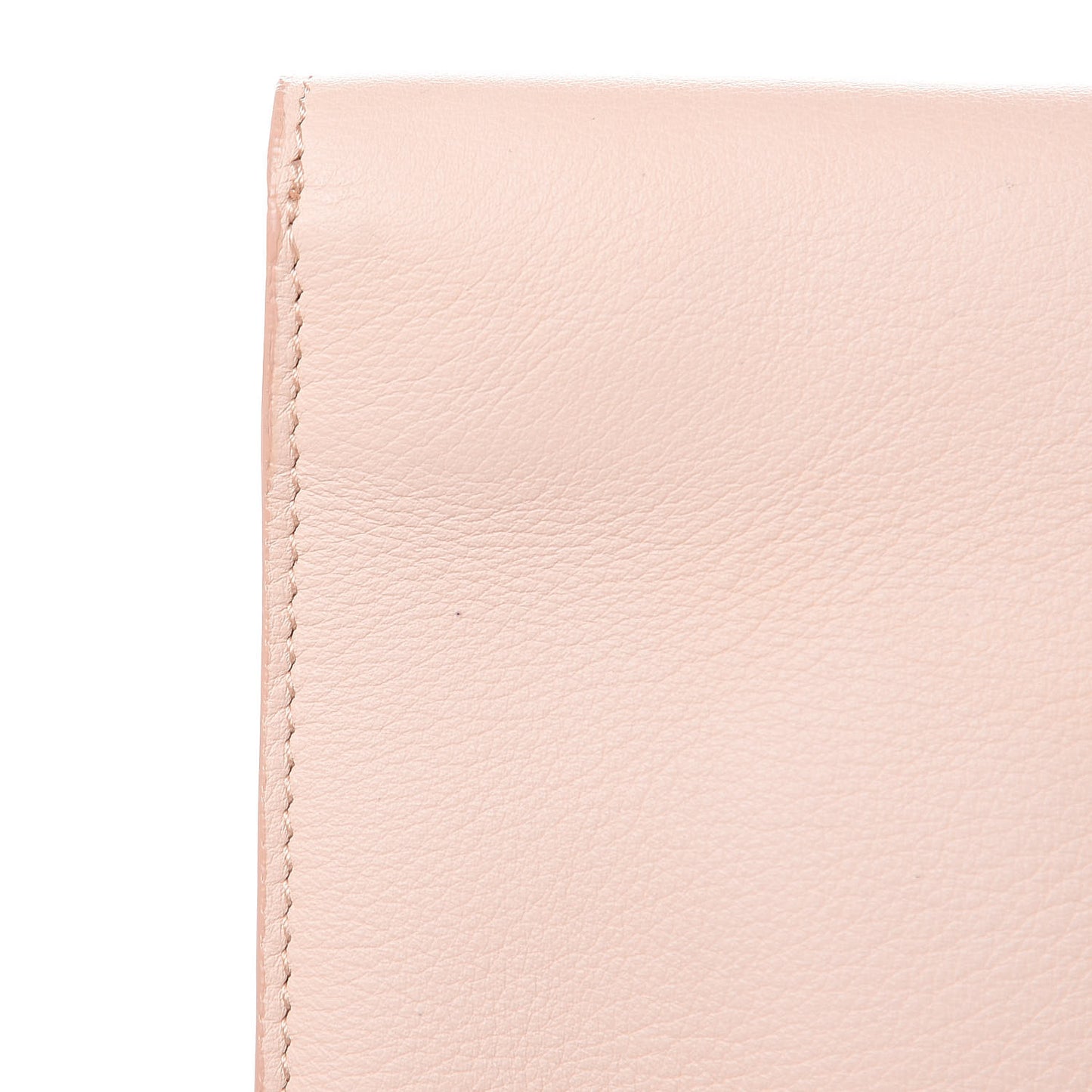 Vitello Flamingo Tube Macro Clutch Camelia