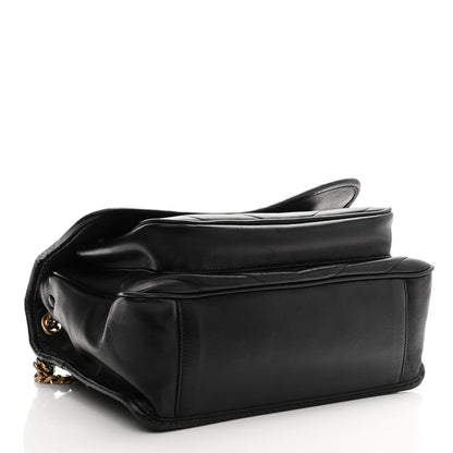 Saint Laurent Lambskin Matelasse Monogram Medium Niki Chain Satchel Black 4 of 11