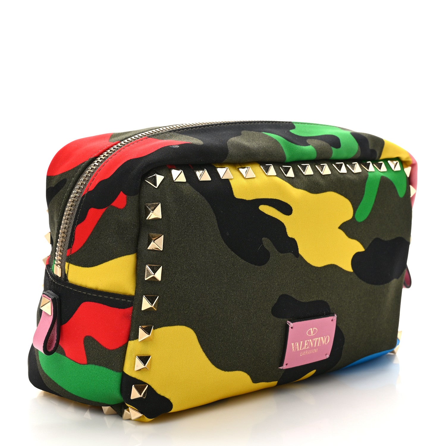 Valentino Garavani Nylon Camouflage Rockstud Pouch Multicolor 3 of 8