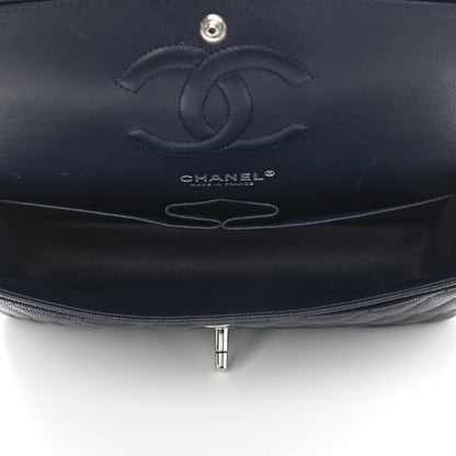 Chanel Caviar Quilted Medium Double Flap Navy 5 of 12