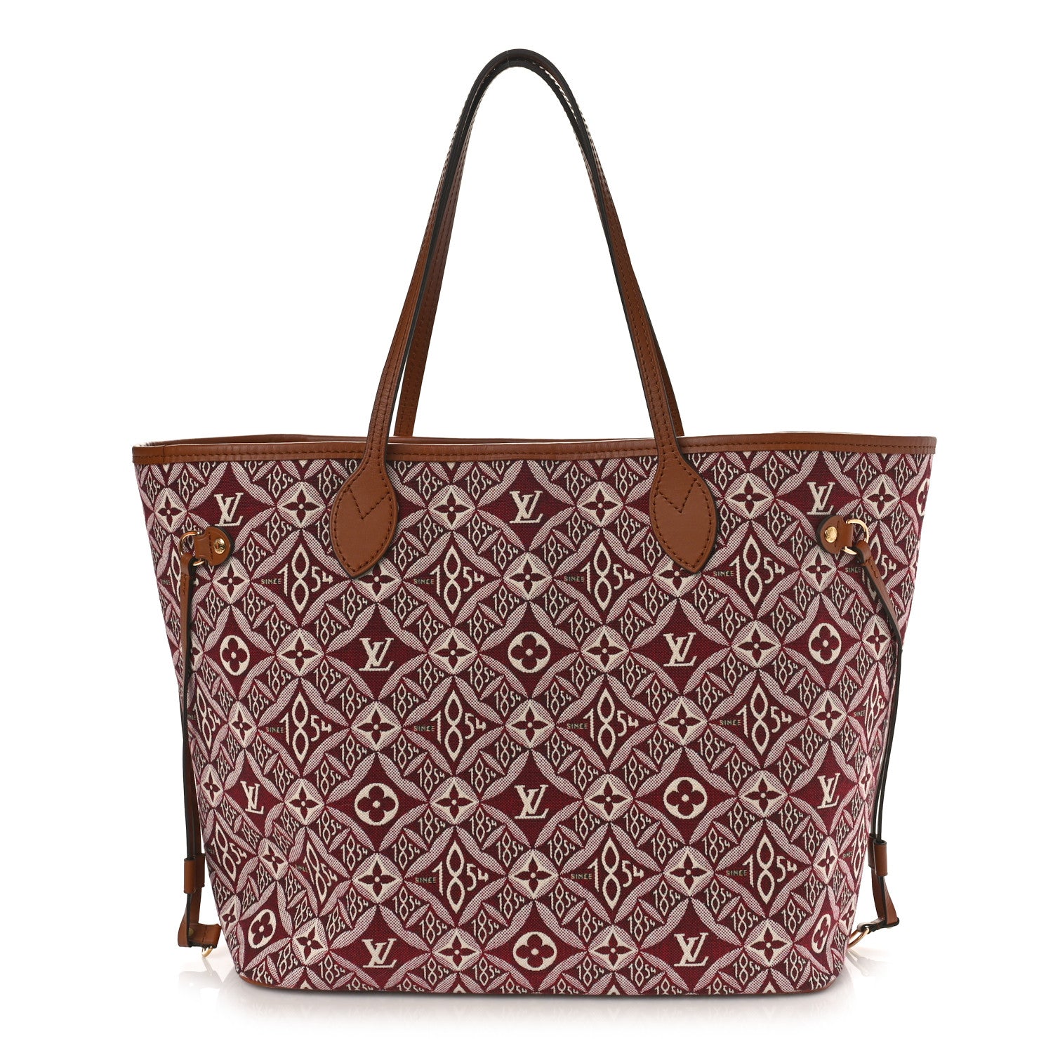 Louis Vuitton Jacquard Since 1854 Neverfull MM Bordeaux 2 of 9
