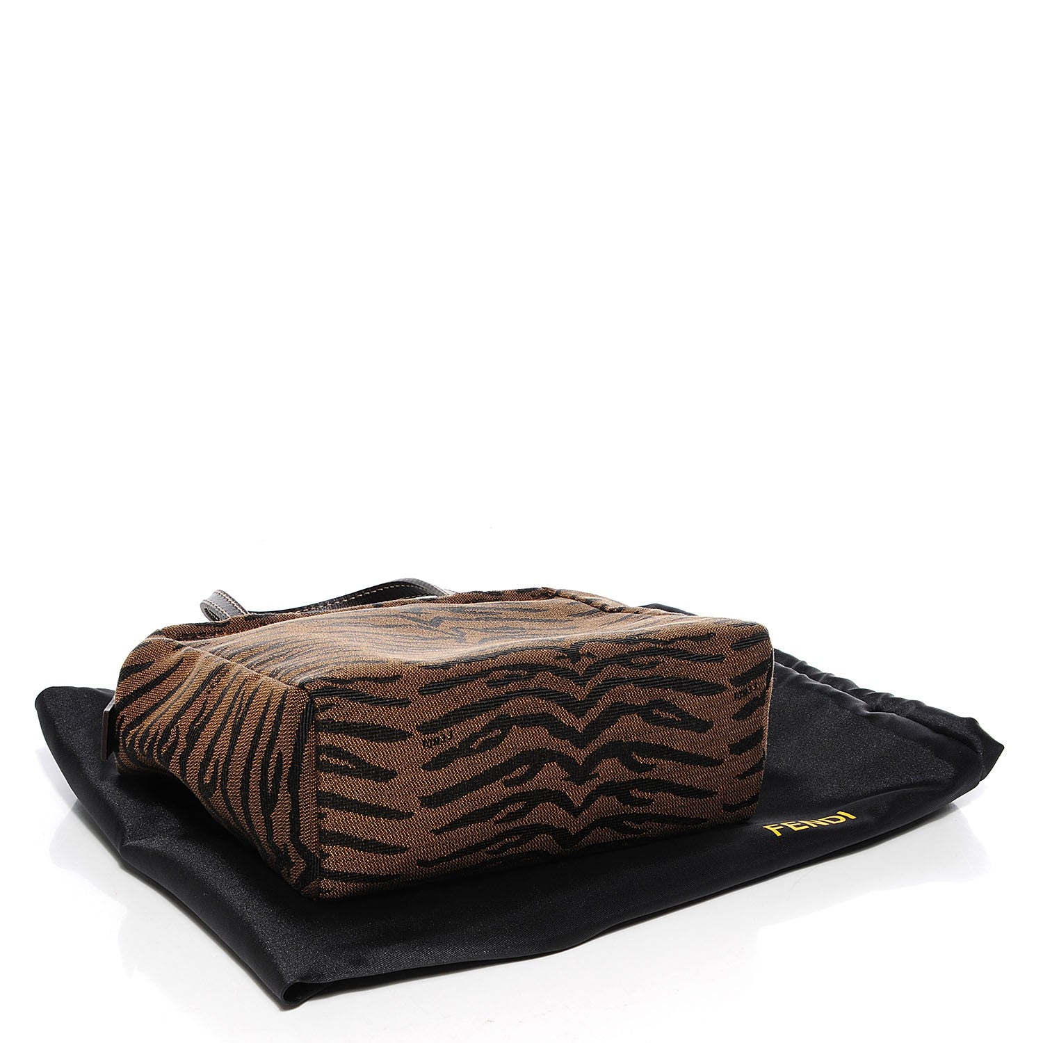 Fendi Canvas Tigre Cosmetic Bag Tobacco Moro 4 of 7