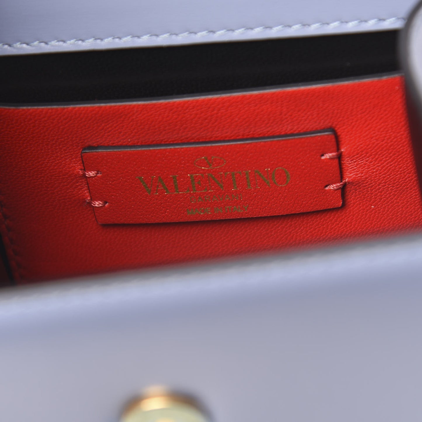 Smooth Calfskin Compact VSling Shoulder Bag Azure