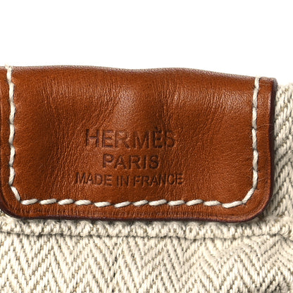 Hermes Canvas Barenia Fourbi 20 PM Pouch Naturel Fauve 6 of 10