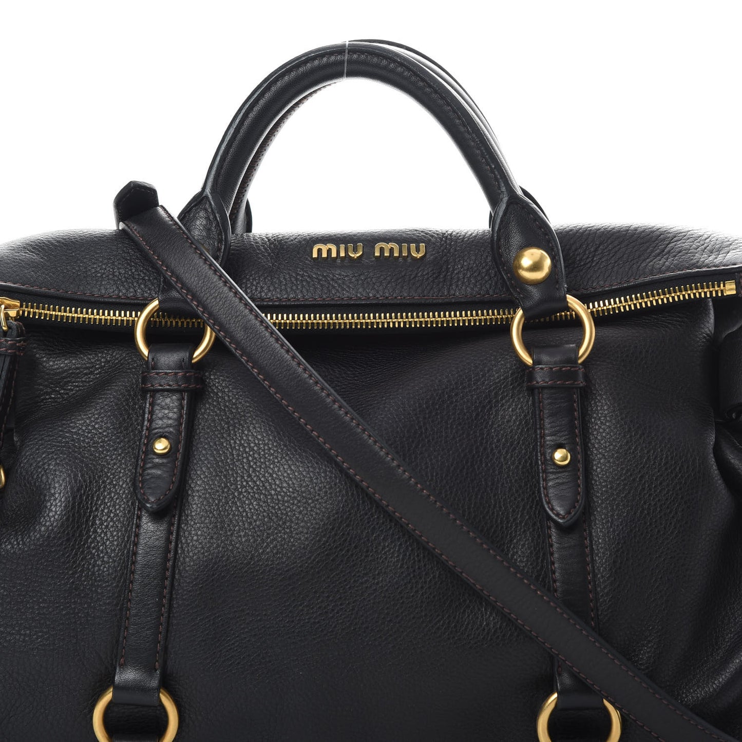 Vitello Medium Bow Bag Black
