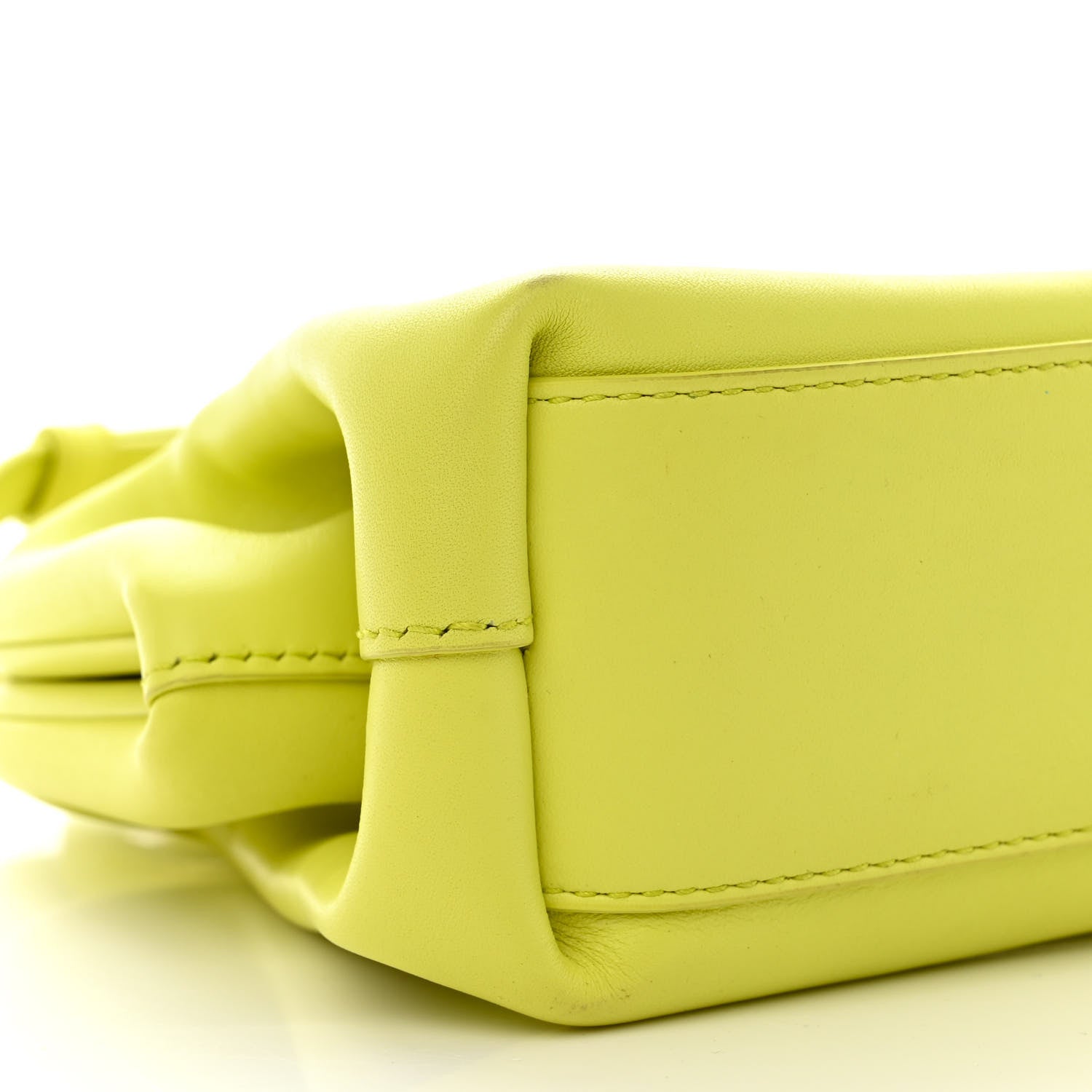 Bottega Veneta Calfskin Small The Point Triangle Bag Seagrass 8 of 13