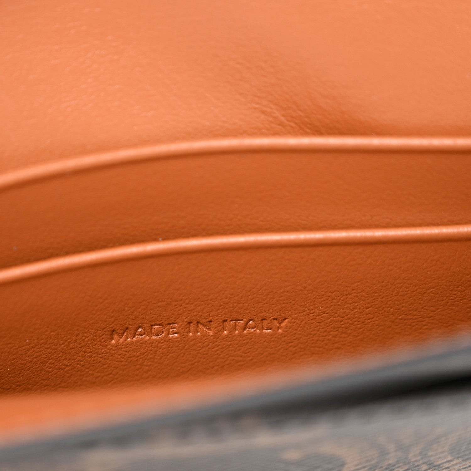 Celine Triomphe Canvas Calfskin Flap Card Holder Tan 7 of 10