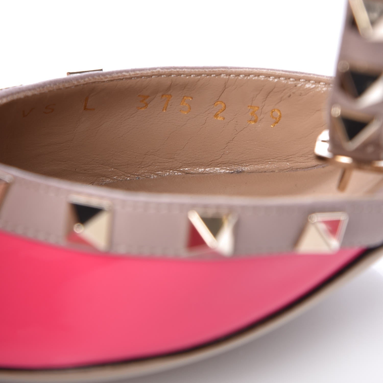 Valentino Garavani Patent Nappa Rockstud Ankle Strap 65mm Pumps 39 Peony Poudre 7 of 8