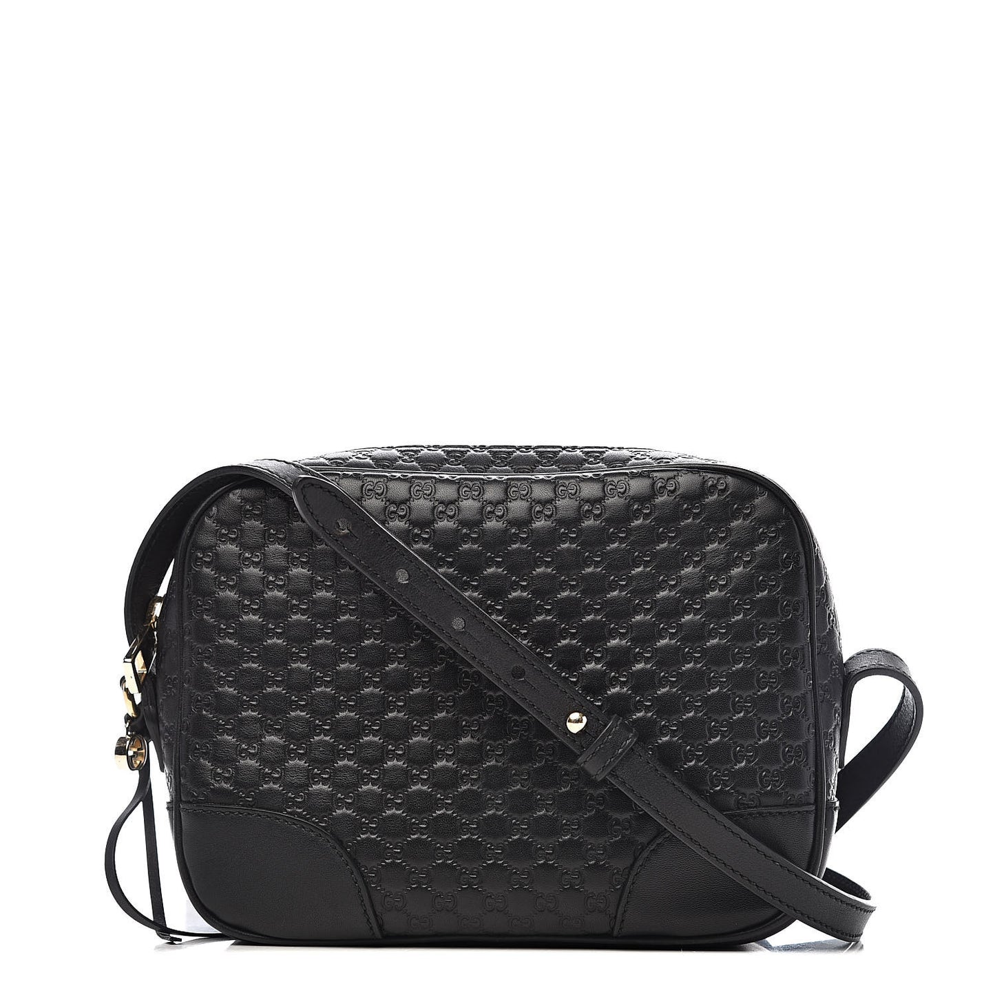 Microguccissima Mini Bree Messenger Bag Black