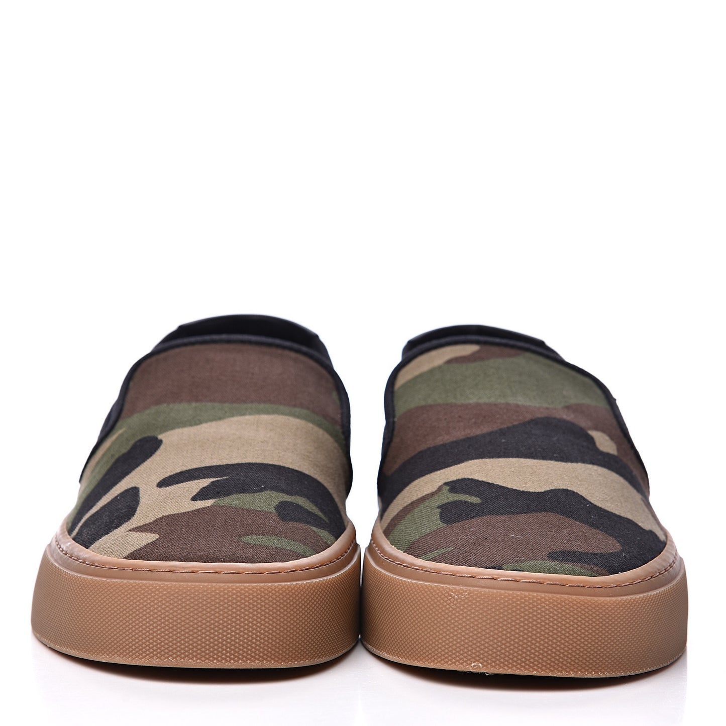 Canvas Camouflage Mens Venice Slip On Sneakers 47 Kaki