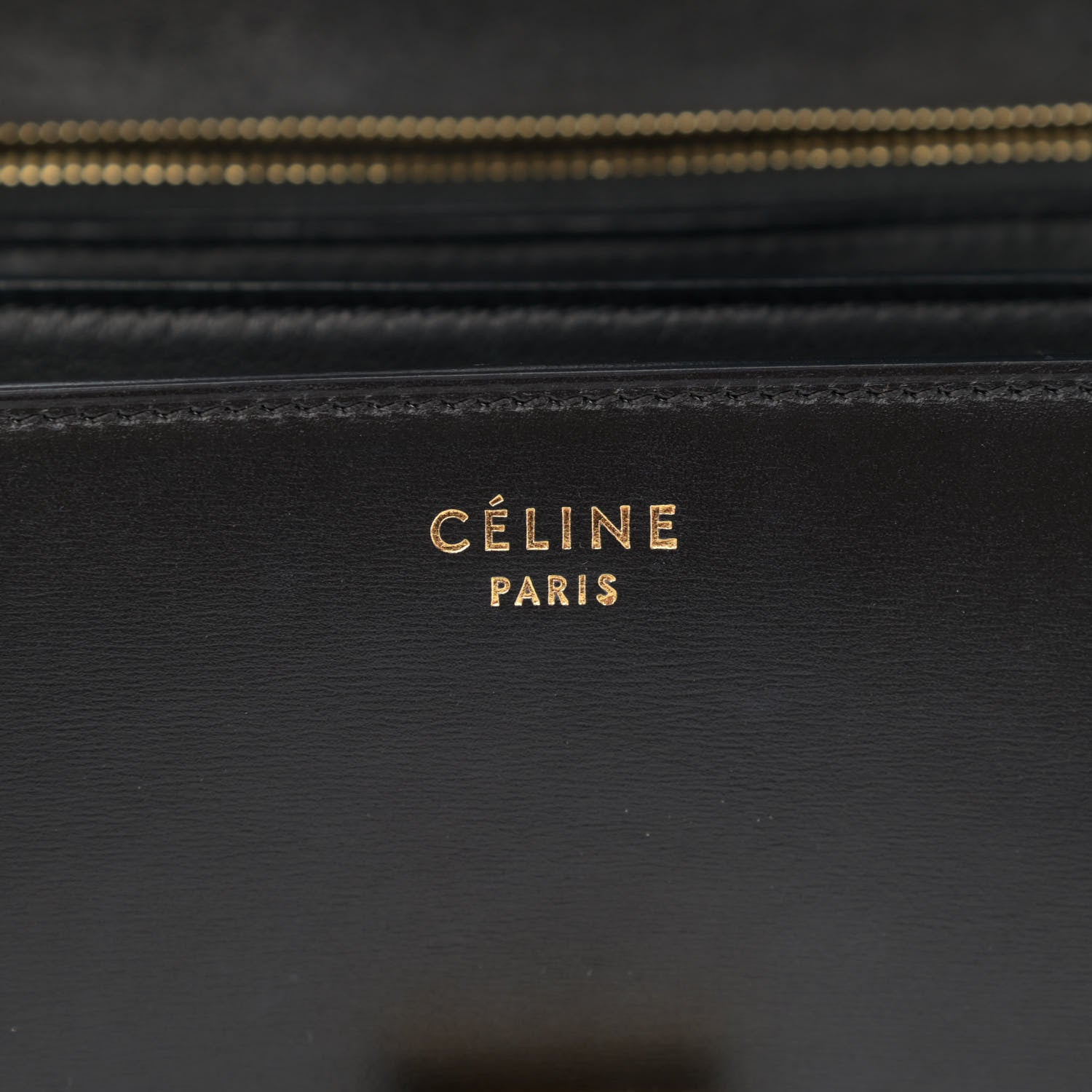 Celine Box Calfskin Medium Classic Box Flap Bag Black 6 of 12