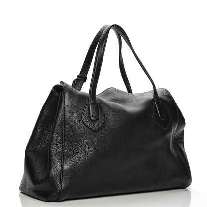 Gucci Pebbled Calfskin Lady Tassel Top Handle Bag Black 3 of 10