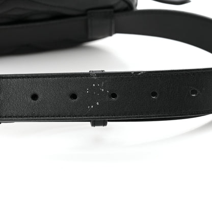 Gucci Calfskin Matelasse GG Marmont Belt Bag 85 34 Black 11 of 15