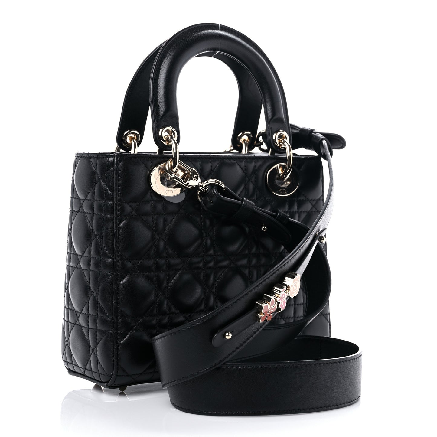 Lambskin Cannage Small My ABCDior Lady Dior Black