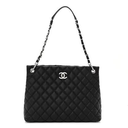 Chanel Caviar Quilted Large CC Shopping Tote Black 1 of 10