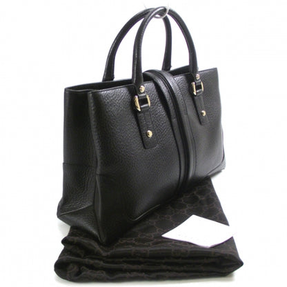 Gucci Leather Medium Junco Tote Black 3 of 10