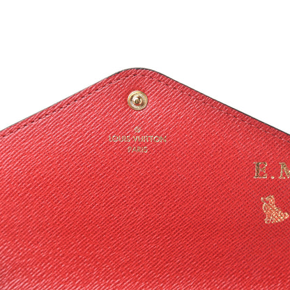 Louis Vuitton Damier Ebene Josephine Wallet Red 8 of 9