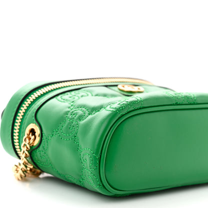 Gucci Calfskin GG Matelasse Mini Top Handle Bag Spring Green 9 of 10