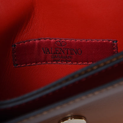 Valentino Garavani Nappa Small Rockstud Wristlet Clutch Tobacco 7 of 8