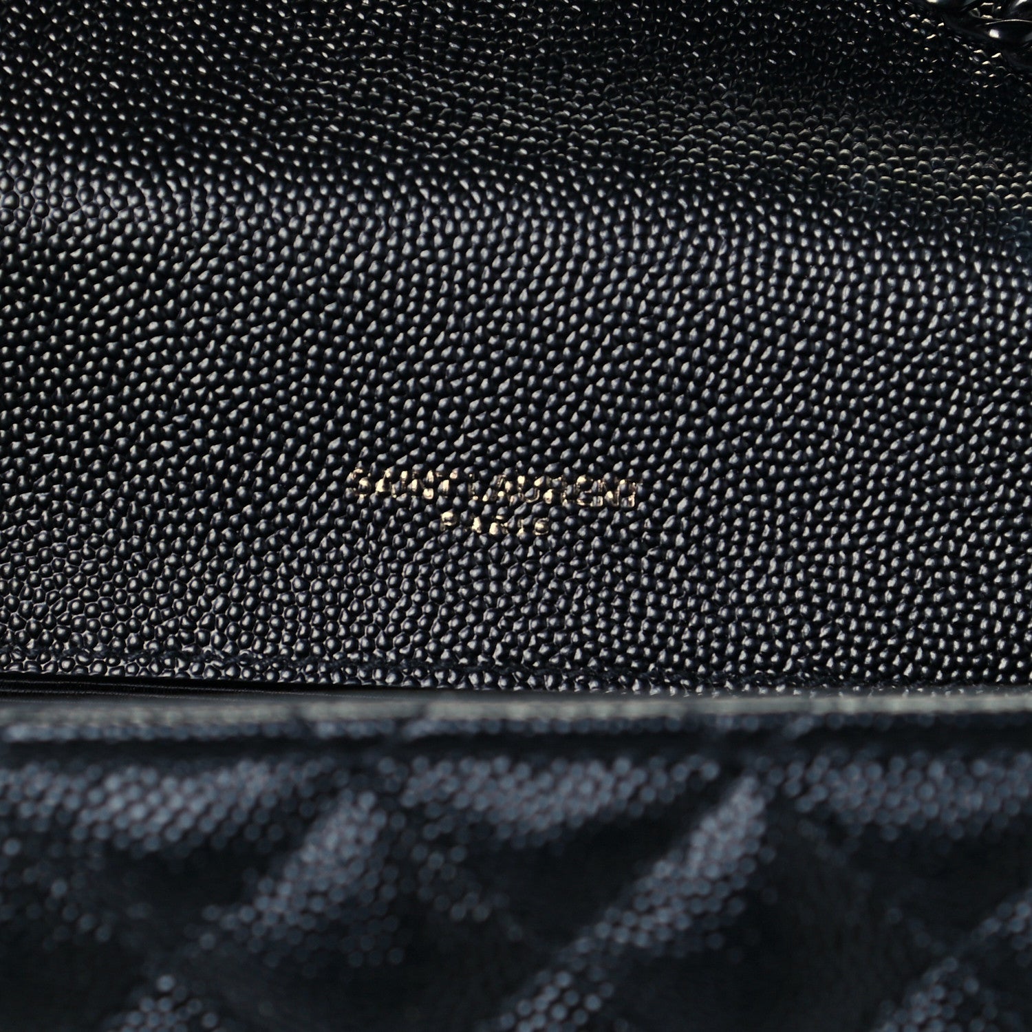 Saint Laurent Grain De Poudre Textured Mixed Matelasse Triquilt Small Monogram Satchel Black 5 of 10