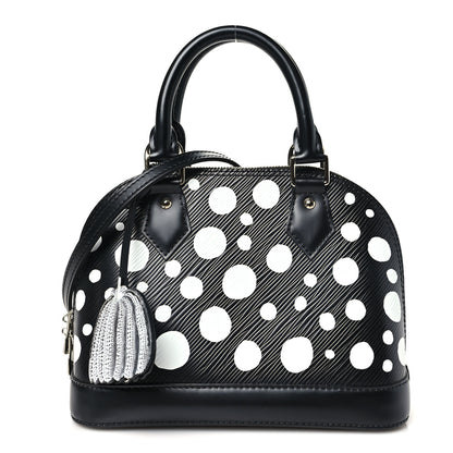 Louis Vuitton X YK Epi Alma BB Black White 1 of 9