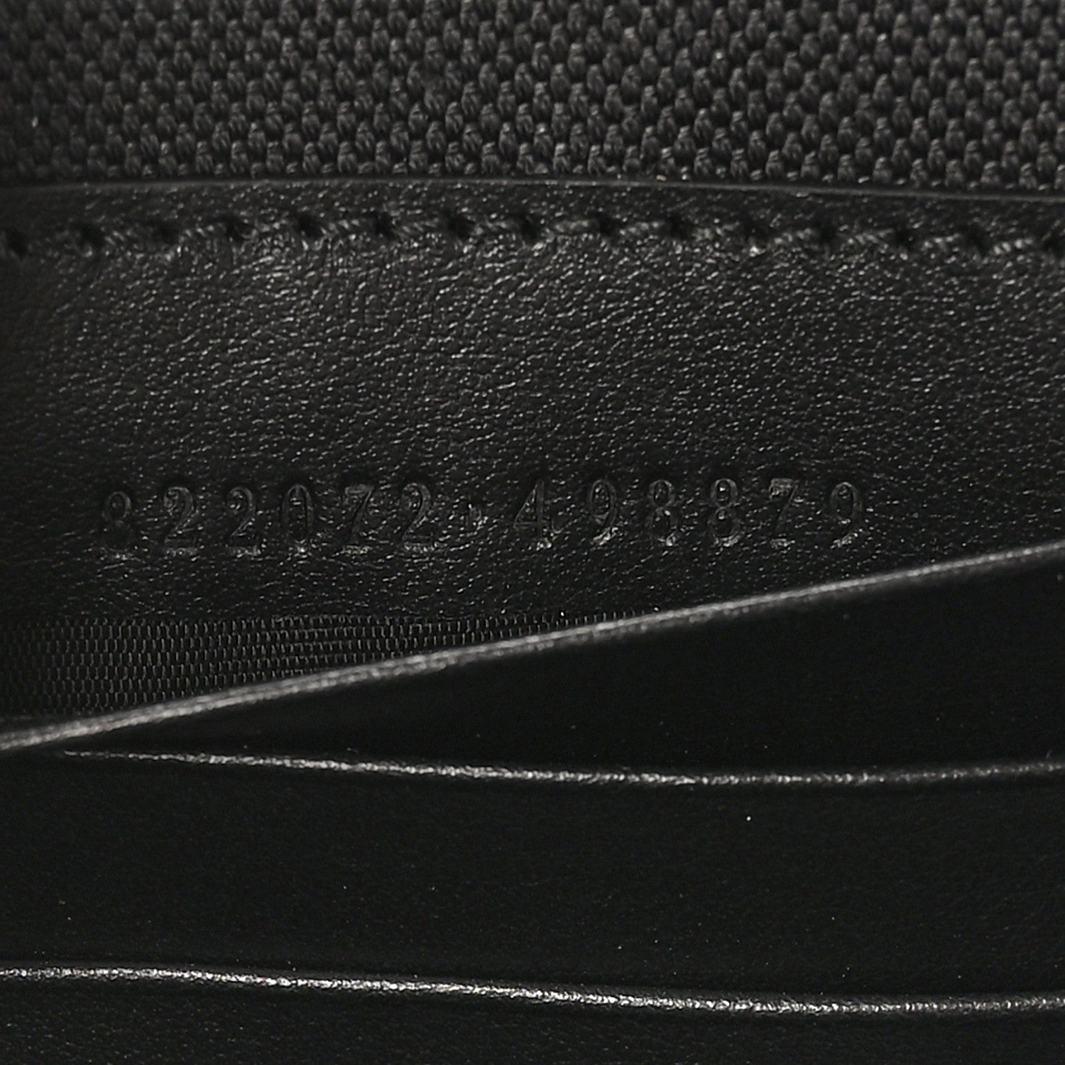 Gucci GG Supreme Monogram Web Small Shoulder Bag Black Grey 7 of 10