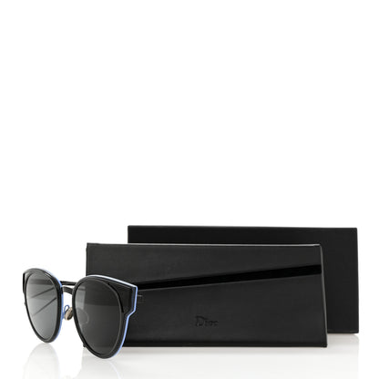 Christian Dior Sculpt Cat Eye Sunglasses Black Blue 7 of 7