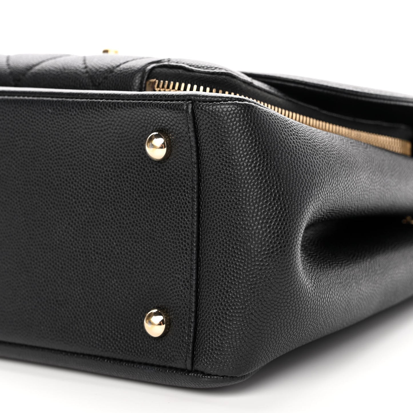 Caviar Quilted Large Business Affinity Flap Black