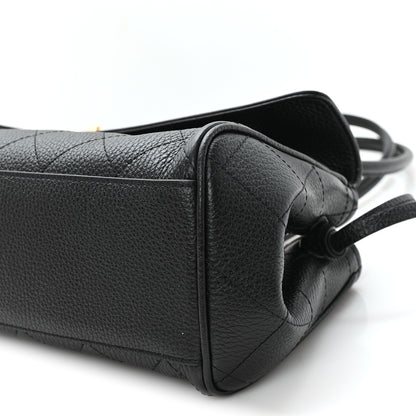 Chanel Grained Calfskin Stitched Urban Essentials Small Shopping Bag Black 10 of 10