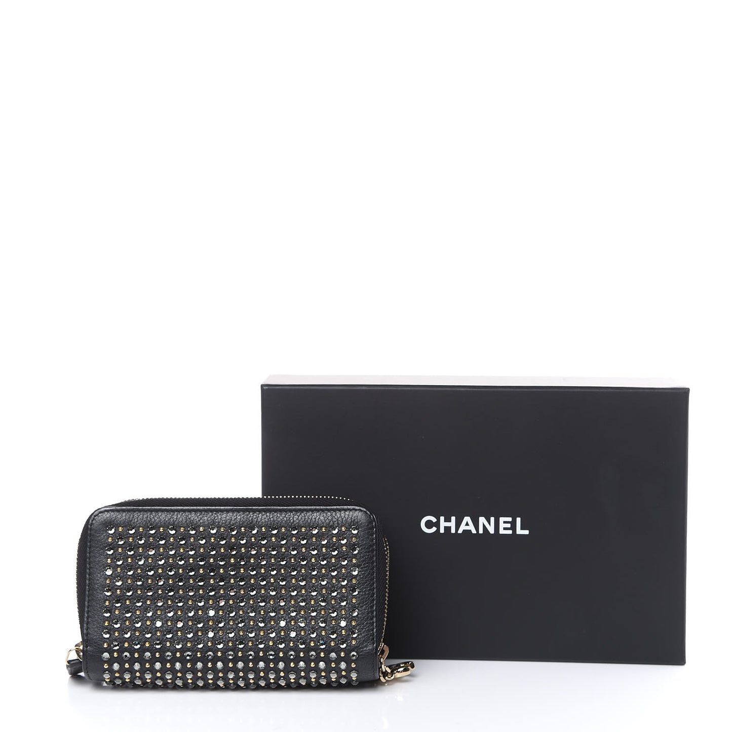 Bullskin Strass Studded Zip Around Phone Holder Black
