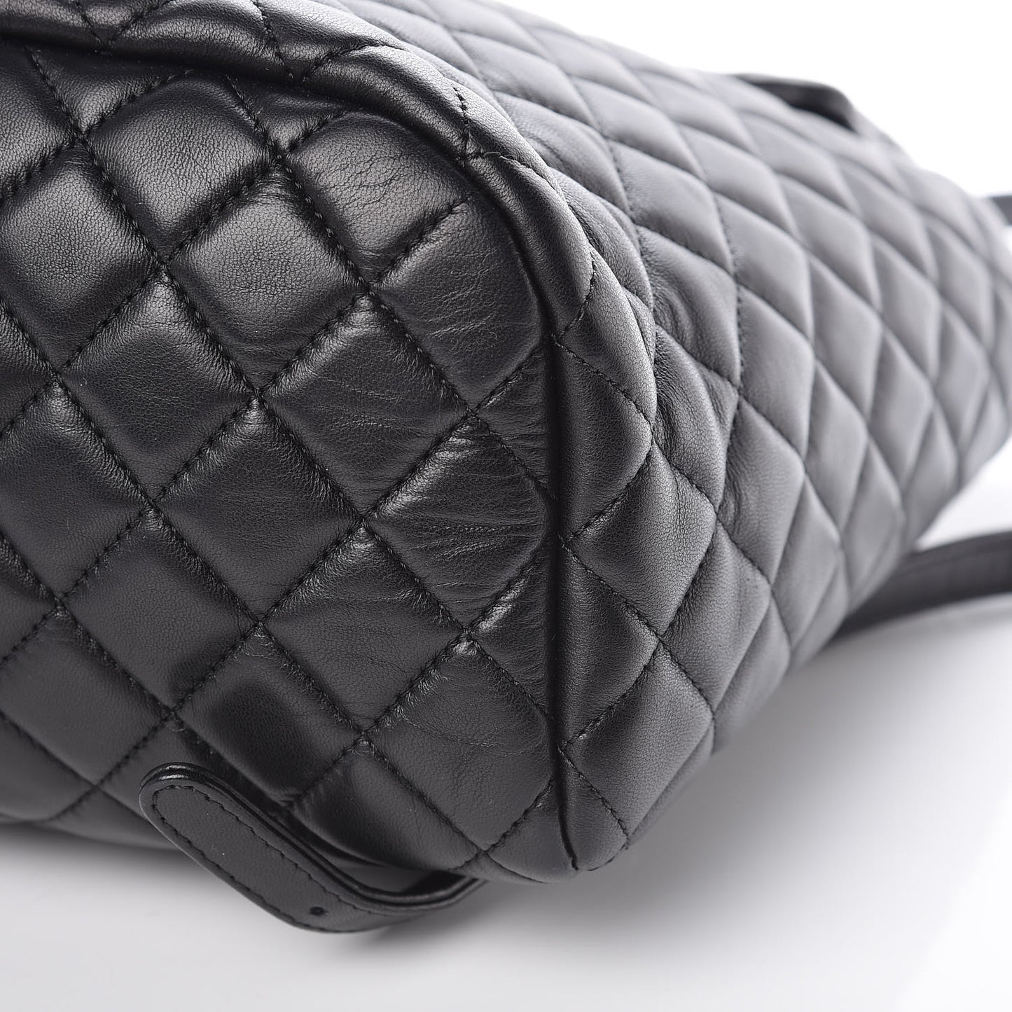Lambskin Quilted Large Urban Spirit Backpack Black