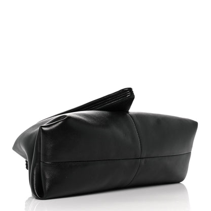 Bottega Veneta Lambskin BV Trine Clutch Black 4 of 10