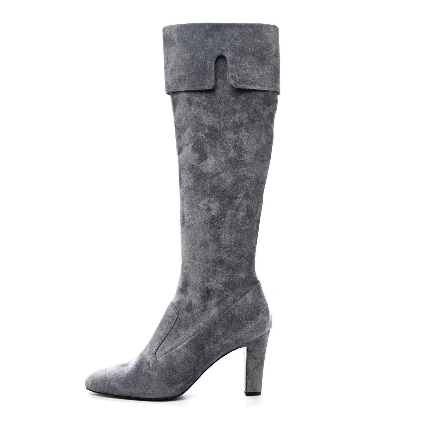 Suede High Boots 41 Grey