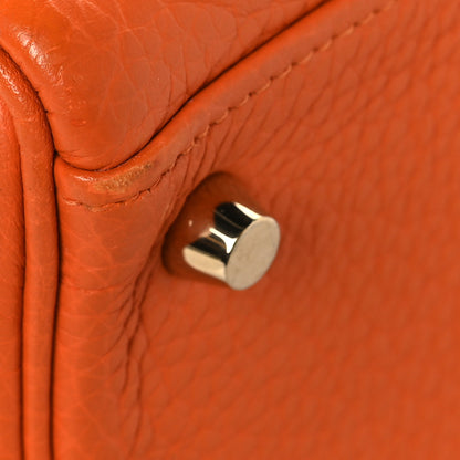 Hermes Taurillon Clemence Kelly Retourne 35 Orange 11 of 14