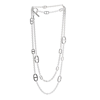 Hermes Sterling Silver Farandole Necklace 120 3 of 7