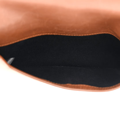 Saint Laurent Shearling Monogram Phone Holder Crossbody Brown 5 of 11