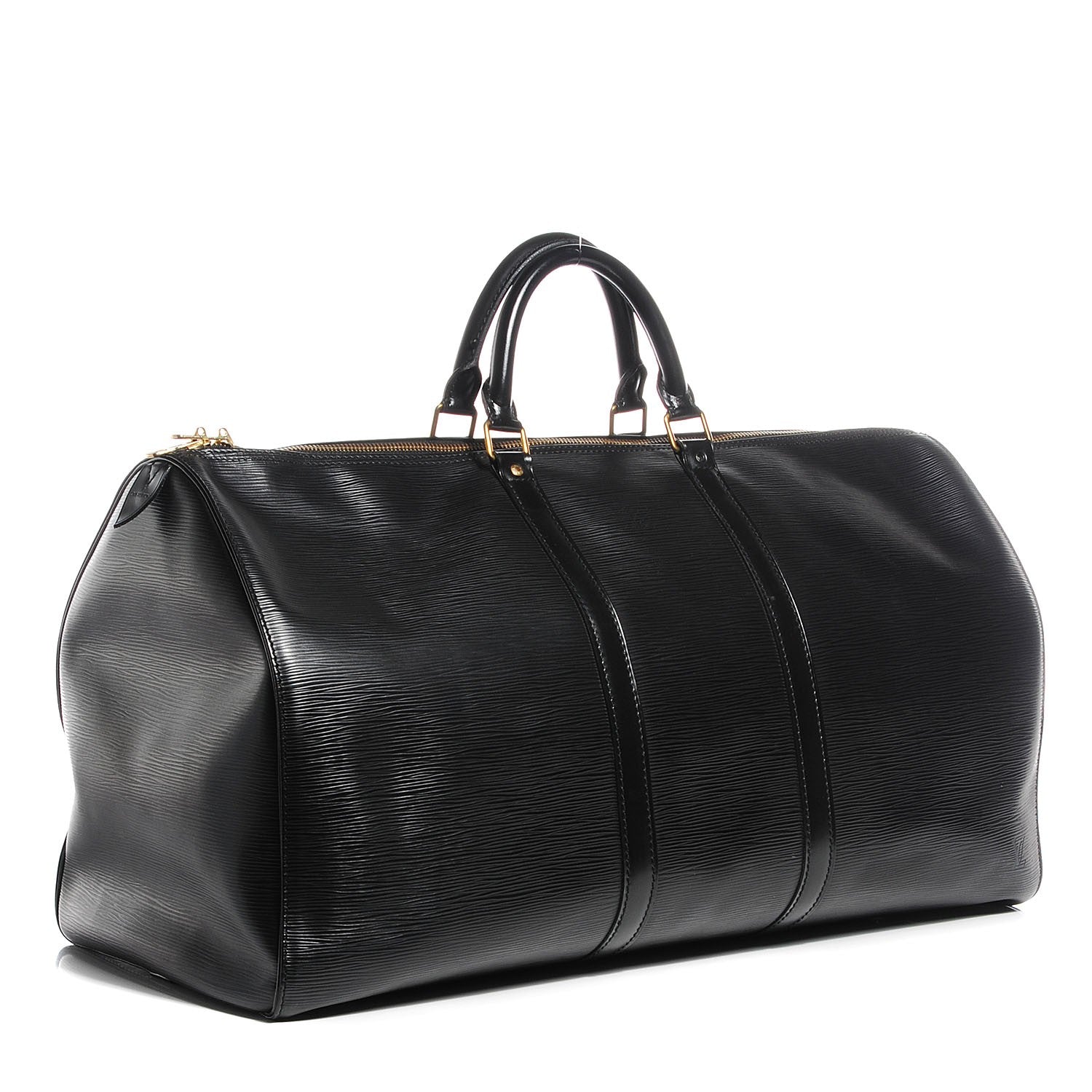 Louis Vuitton Epi Keepall 55 Black 3 of 7