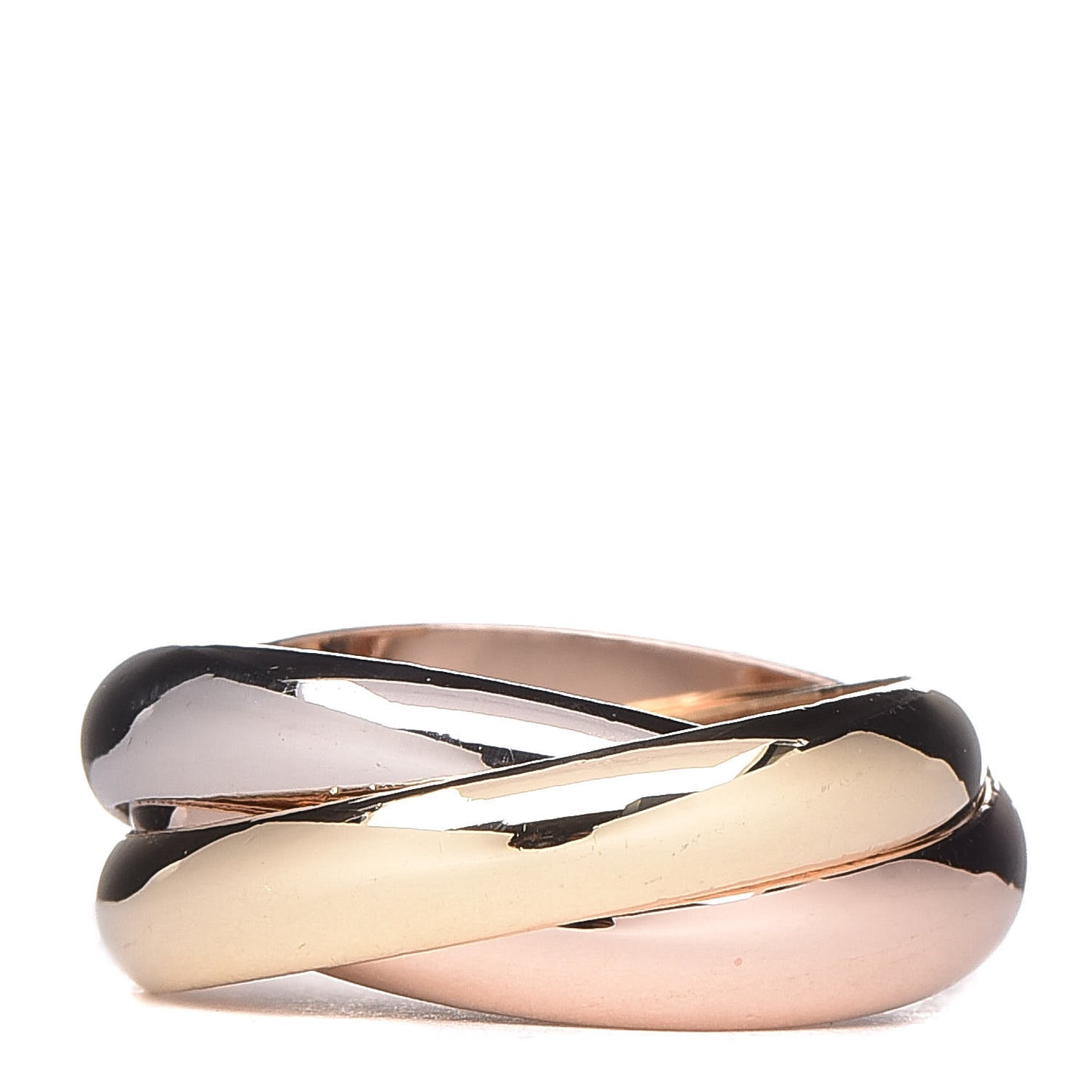 18K Pink Yellow White Gold Classic Trinity Ring 52 6