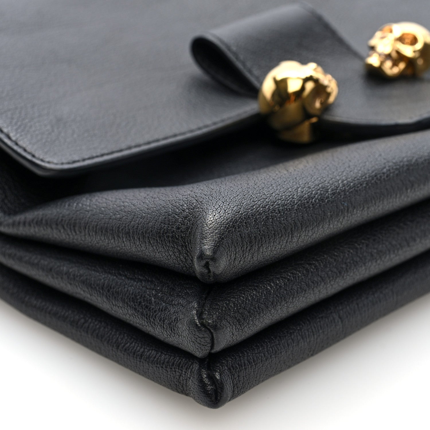 Alexander McQueen Calfskin Small Twin Skull Chain Crossbody Black 8 of 9