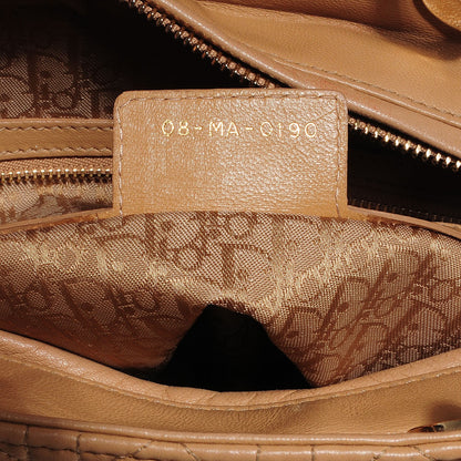 Christian Dior Lambskin Cannage Large Lady Dior Beige 6 of 8